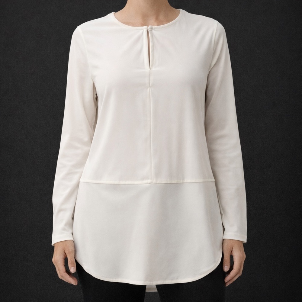 Lauren Ralph‎ Lauren Cream Long Sleeve Top